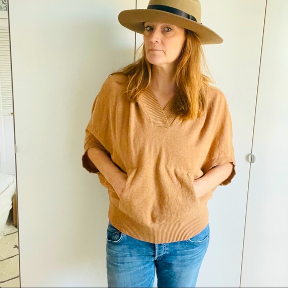 Prana Sweaters - PraNa Daria Poncho Hoodie Tan Small Layering Knit